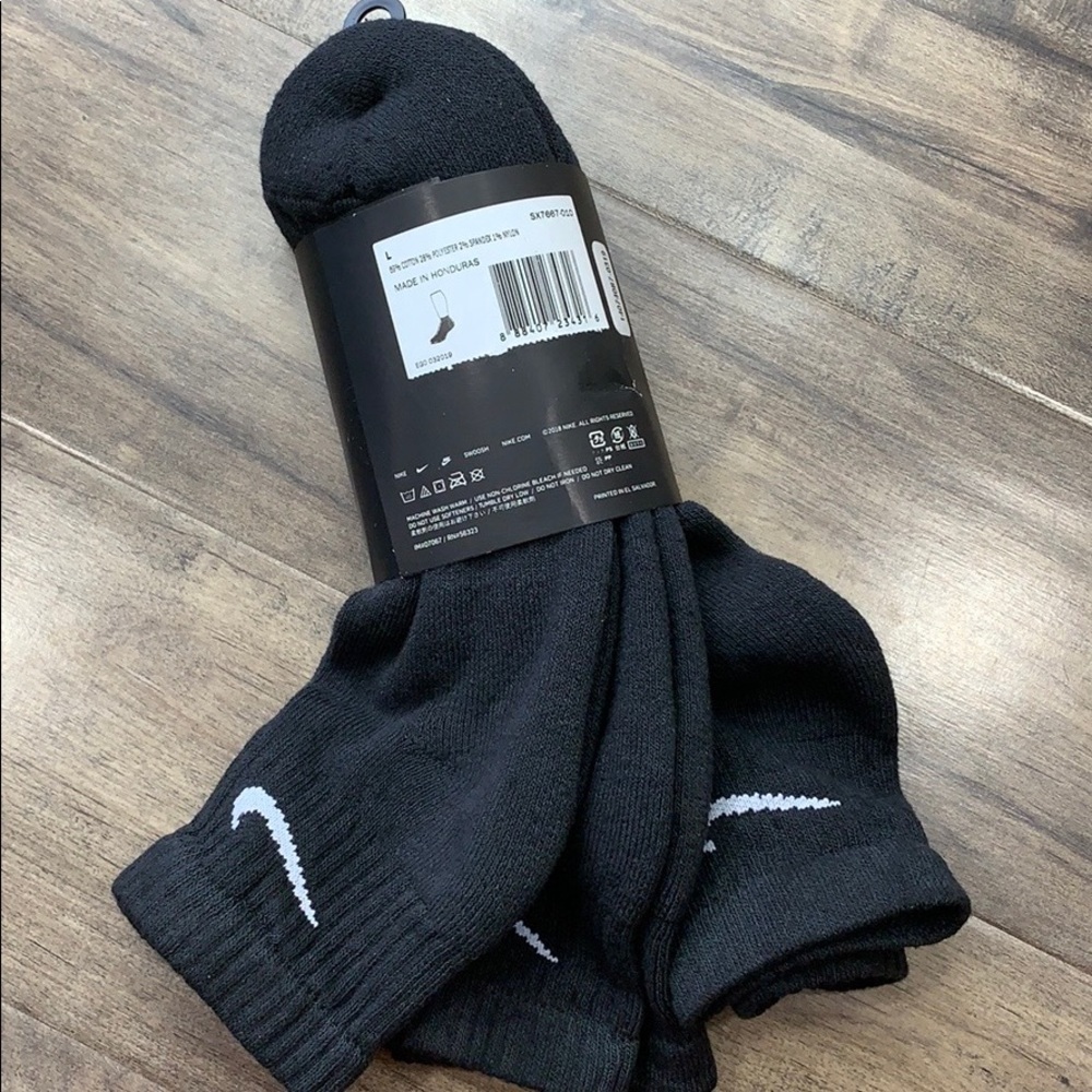 NIKE 3 pairs EVERYDAY COTTON CUSHIONED ANKLE TRAININ SOCKS - Picture 5 of 16